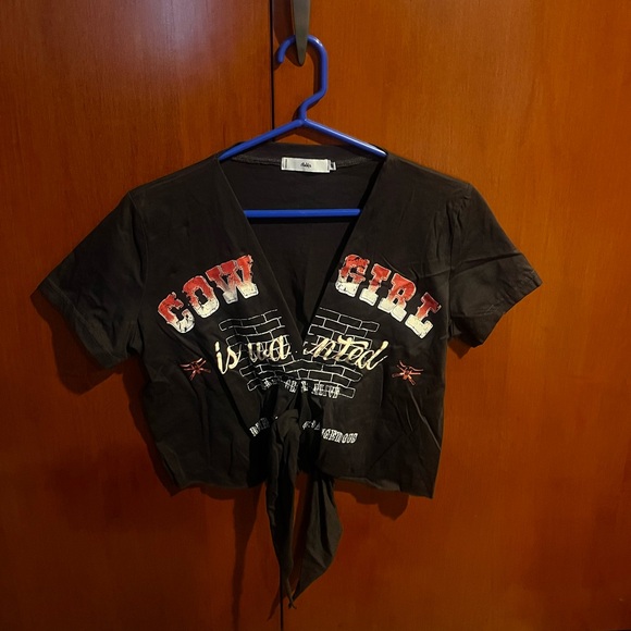 Adika Graphic Tie-Front Top - Picture 1 of 4
